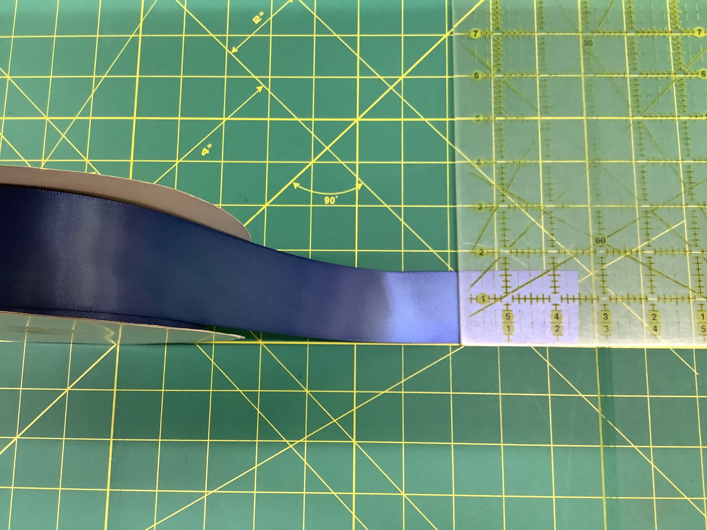 Denim #51 -DOUBLE FACE SATIN RIBBON 38MM (1/2 inch) POLYESTER $.96/m