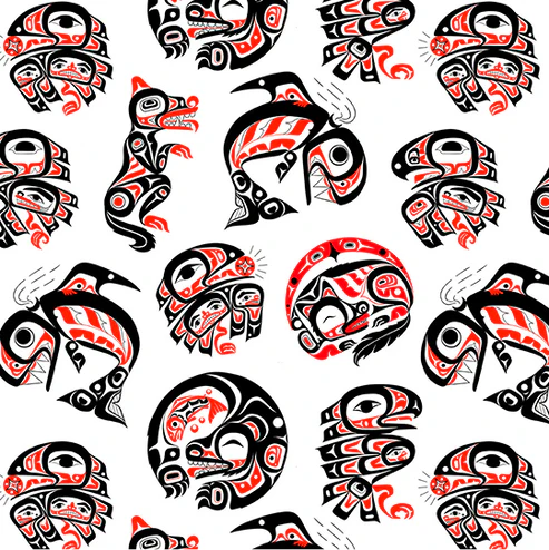 Eagles World-symbols of Pacific Northwest- White $26.96/m