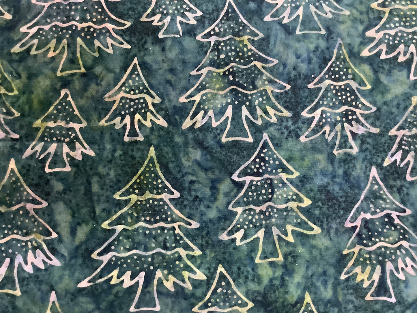Batik Green trees $14.96/m