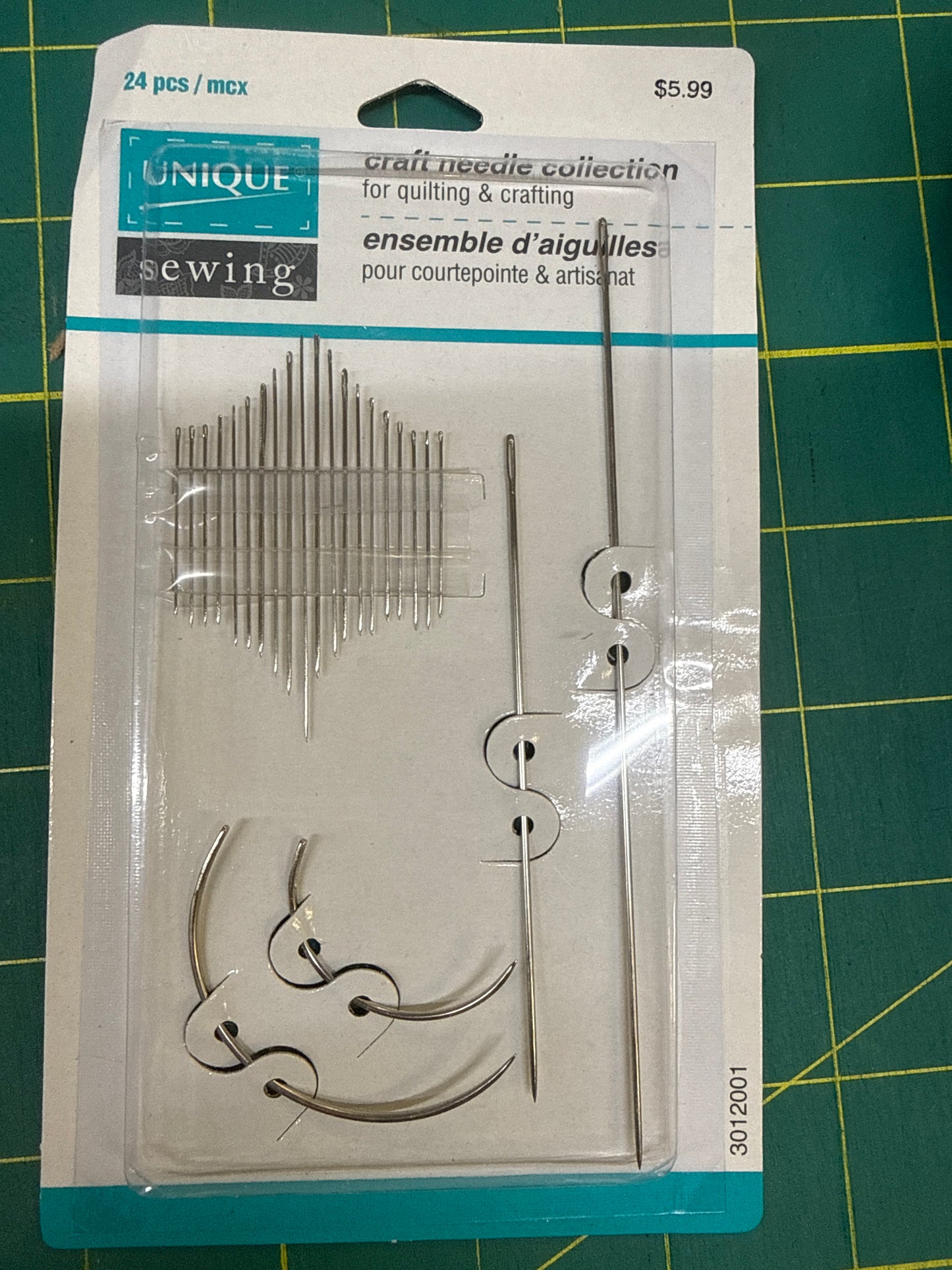 UNIQUE SEWING Craft Needle Collection 24 assorted needles- WT