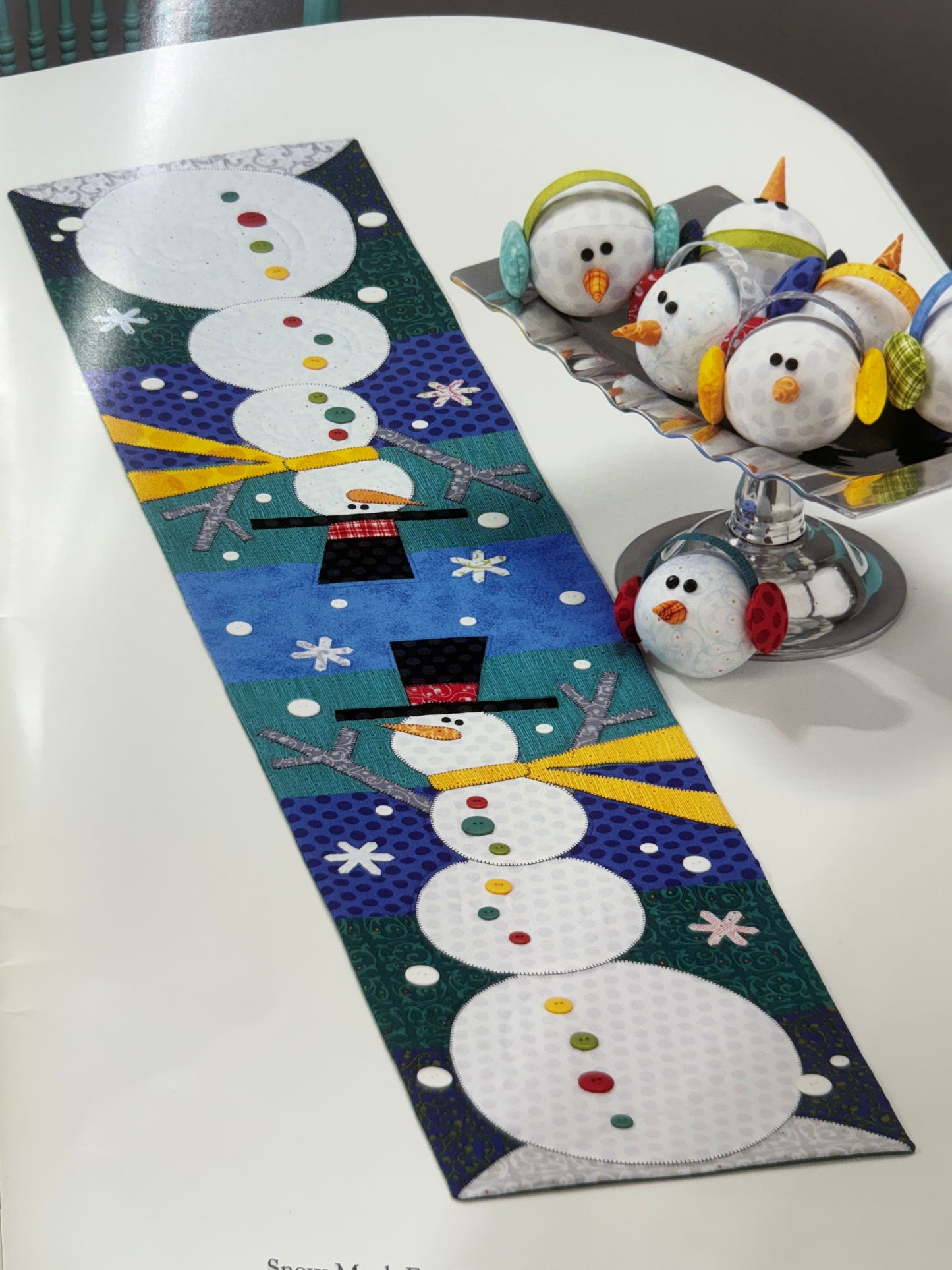 Snow much fun table runner with Mavis December 5th and 6th