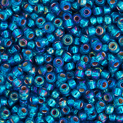 MIYUKI SEED BEAD 11/0 CAPRI BLUE SILVER LINED AB