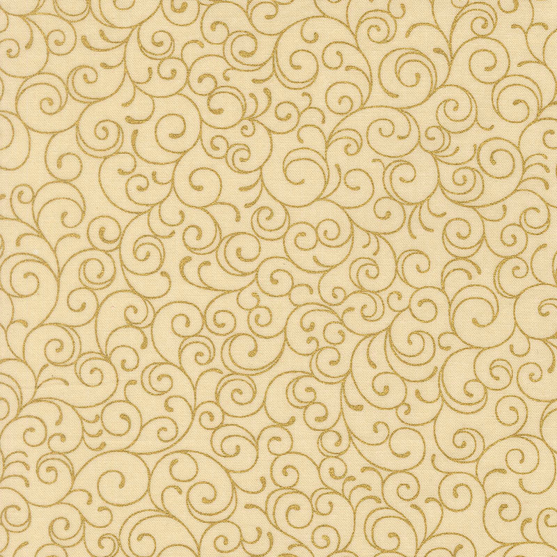 Merry Manor Metallic 2025 By Moda – Cream $27.96/m