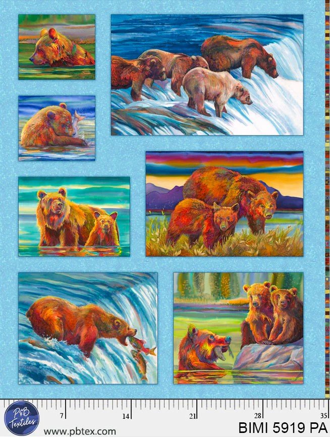 Bear in mind- Bear Block Panel $24.95