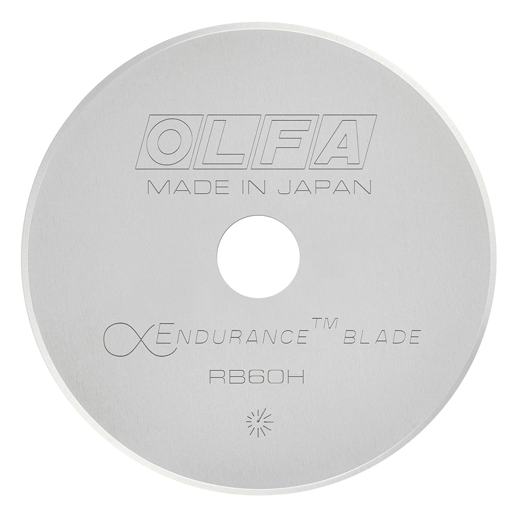 OLFA 60mm RB60H-2 Endurance Rotary Blade - 2pc