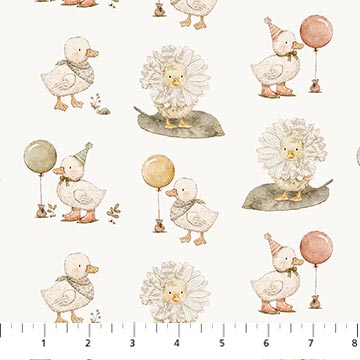 Tiny Waddles By Jessica Yon Lo Ducks Cream 91180-11 $21.96/m
