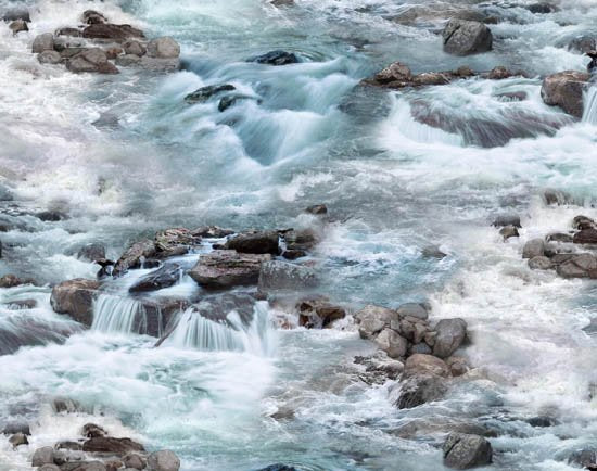 Landscape medley 552 Blue - Rapids $26.96/m