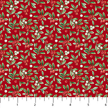 Home For Christmas- Mistletoe Red Multi DP28931-24 $22.96/m