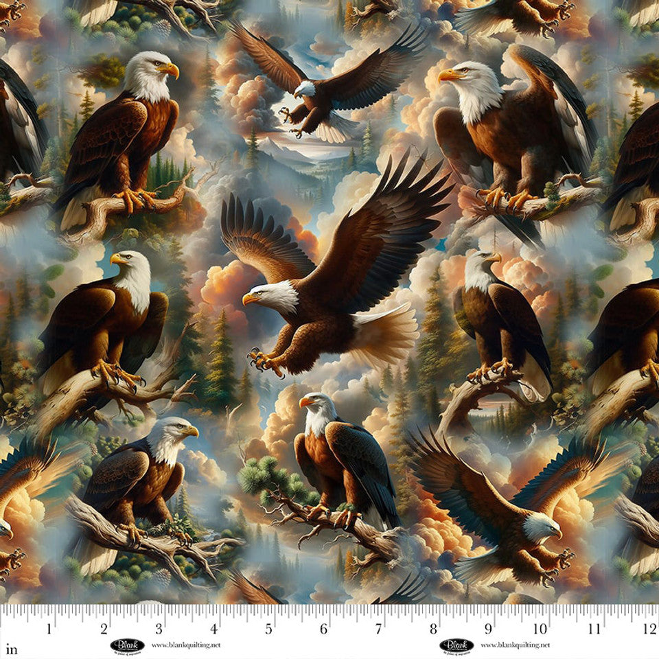 WILDERNESSMI-B-4179MK-39 - Eagles- Minky $37.96/m