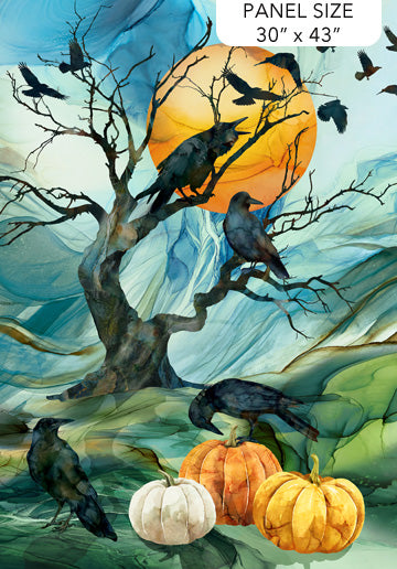 Raven’s Call - Teal Multi- Panel $18.96 each