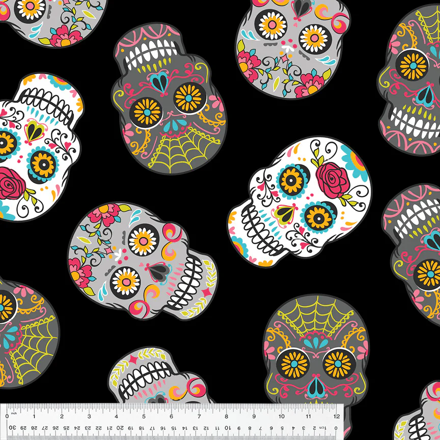 Novelty Fleece- Sugar Skulls $25.96/m