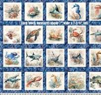 Sea Creatures picture panel nauticus$25.96