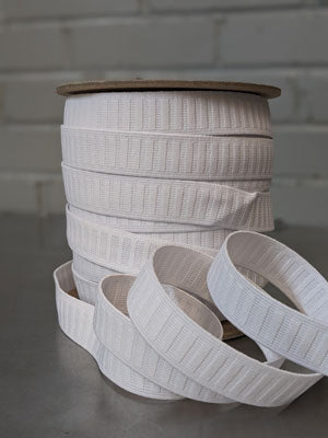 NON ROLL ELASTIC 25MM CANADIAN POLYESTER $1.20/m