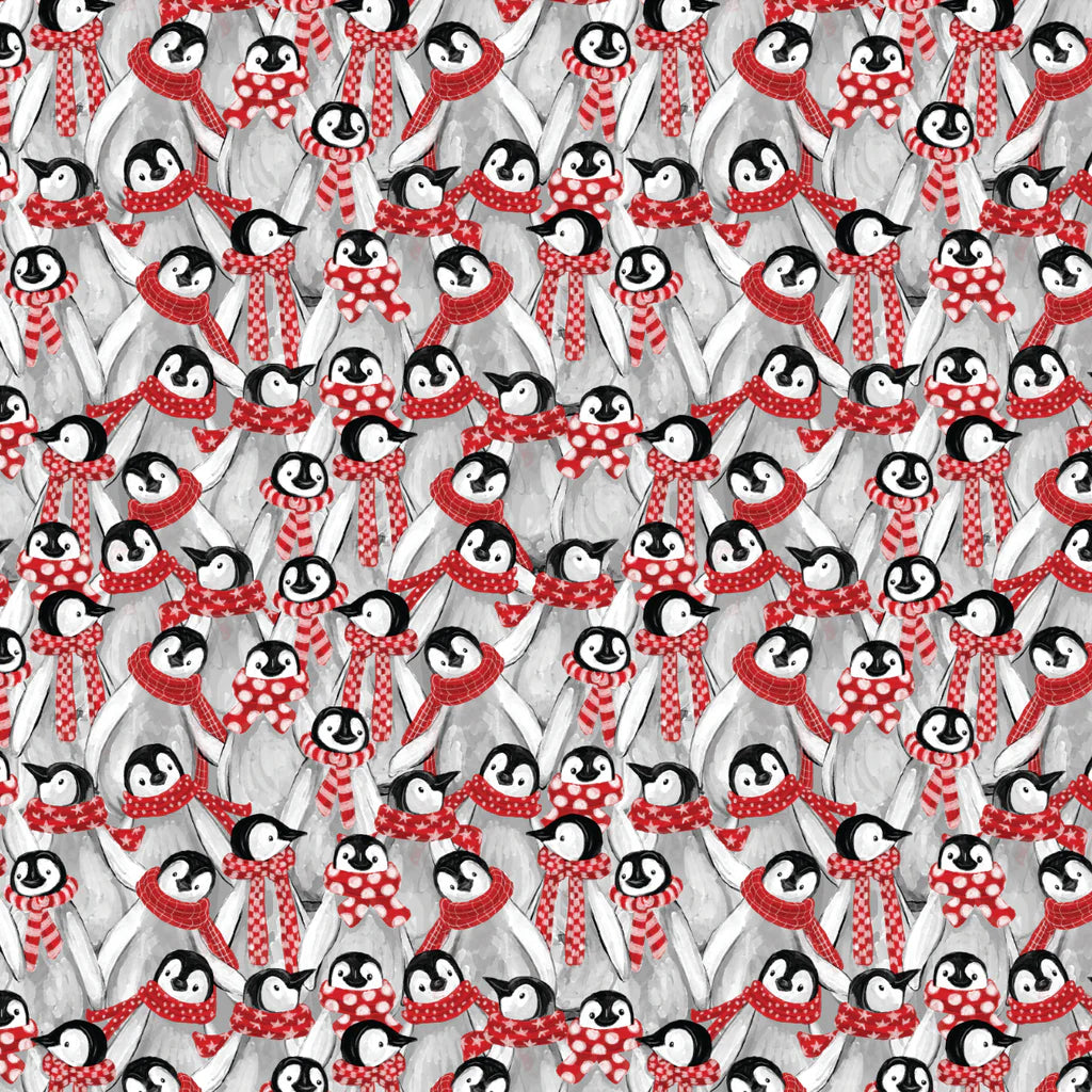 Penguin Party Collection-Penguin Pals-Multi-100% Cotton-49240402-01 $18.96/m