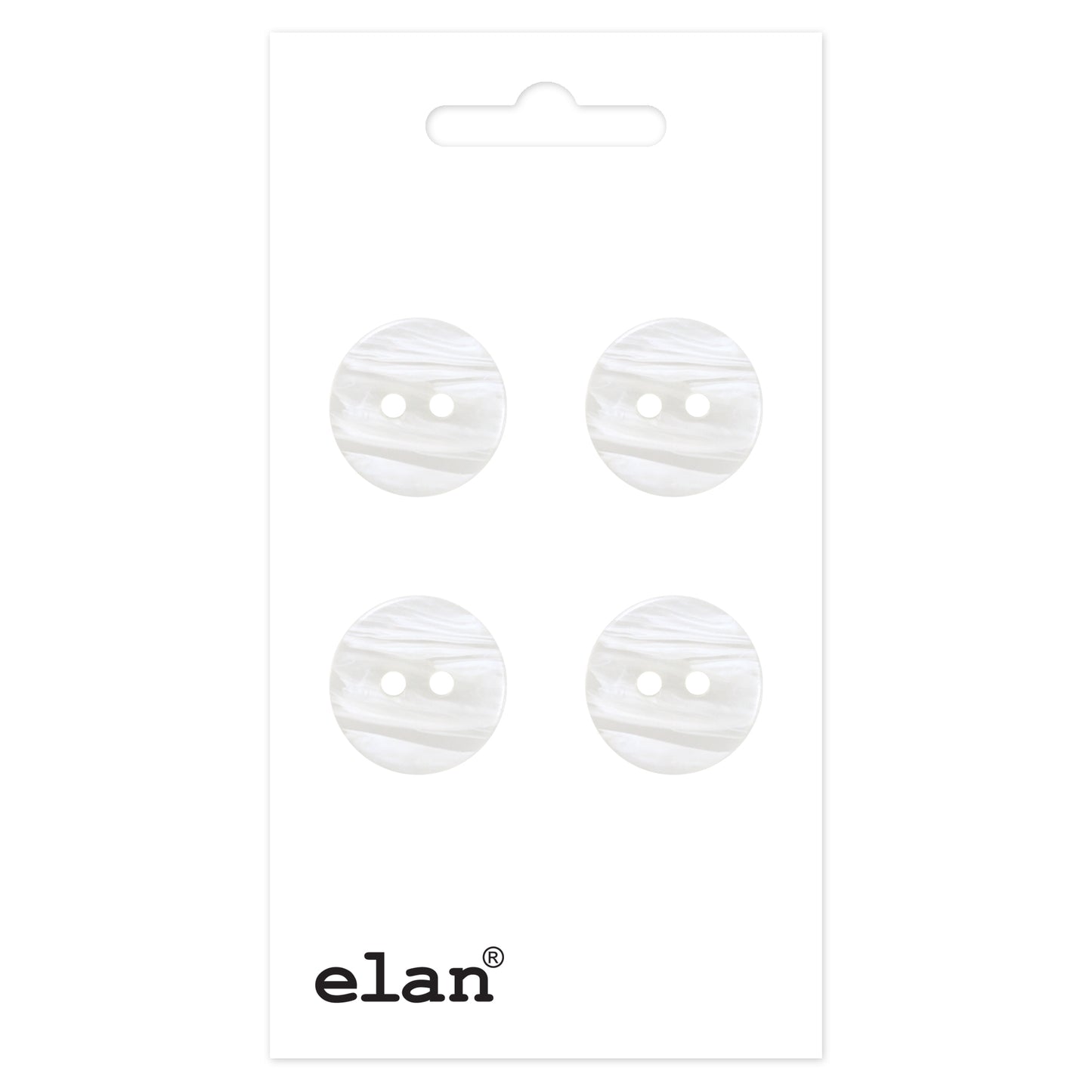 ELAN 2 Hole Button - 14mm (1⁄2″) - 4 count