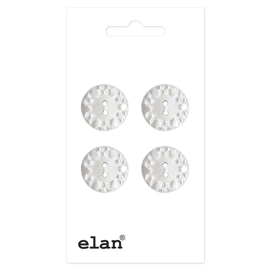 ELAN 2 Hole Button - 15mm (5⁄8″) - 4 count - 057133A