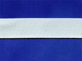Woven Elastic 25mm - White