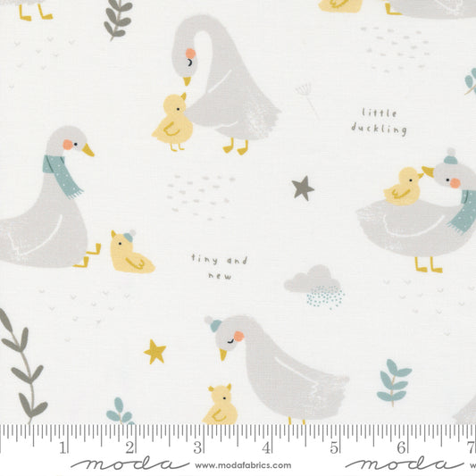 Little Ducklings by Paper and Cloth for Moda- White $22.96/m