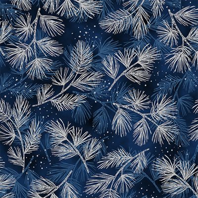 Perch by Hoffman - Navy/ Silver $22.96/m