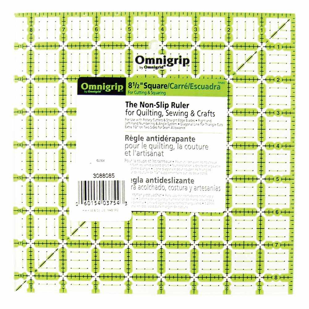OMNIGRIP Ruler - 81⁄2″ x 81⁄2″ (21.6 x 21.6cm)
