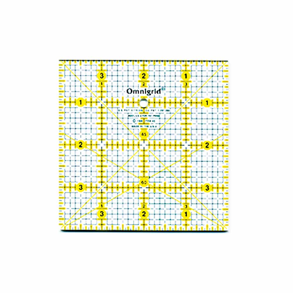 OMNIGRID Ruler with Grid - 4″ x 4″ (10.2 x 10.2cm)