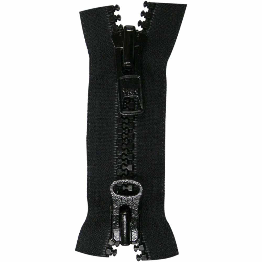 Outerwear Two Way Separating Zipper 65cm (24″) - Black - 1766