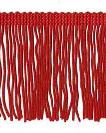 Cut Fringe -4"- Red $5.96/m