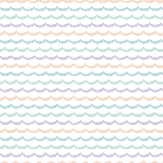 Underwater Whimsy - Waves on White $22.96/m