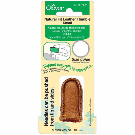 CLOVER 6028 - Natural Fit Leather Thimble - Small