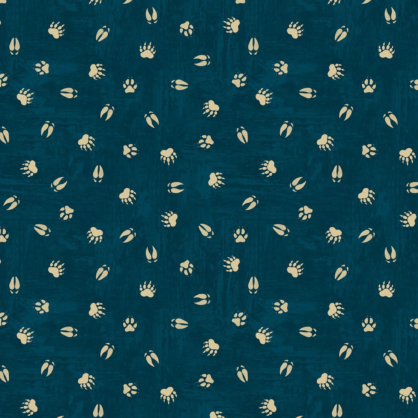 Lake Adventure by Louis Throop - Hoof Prints in Blue $22.96/m