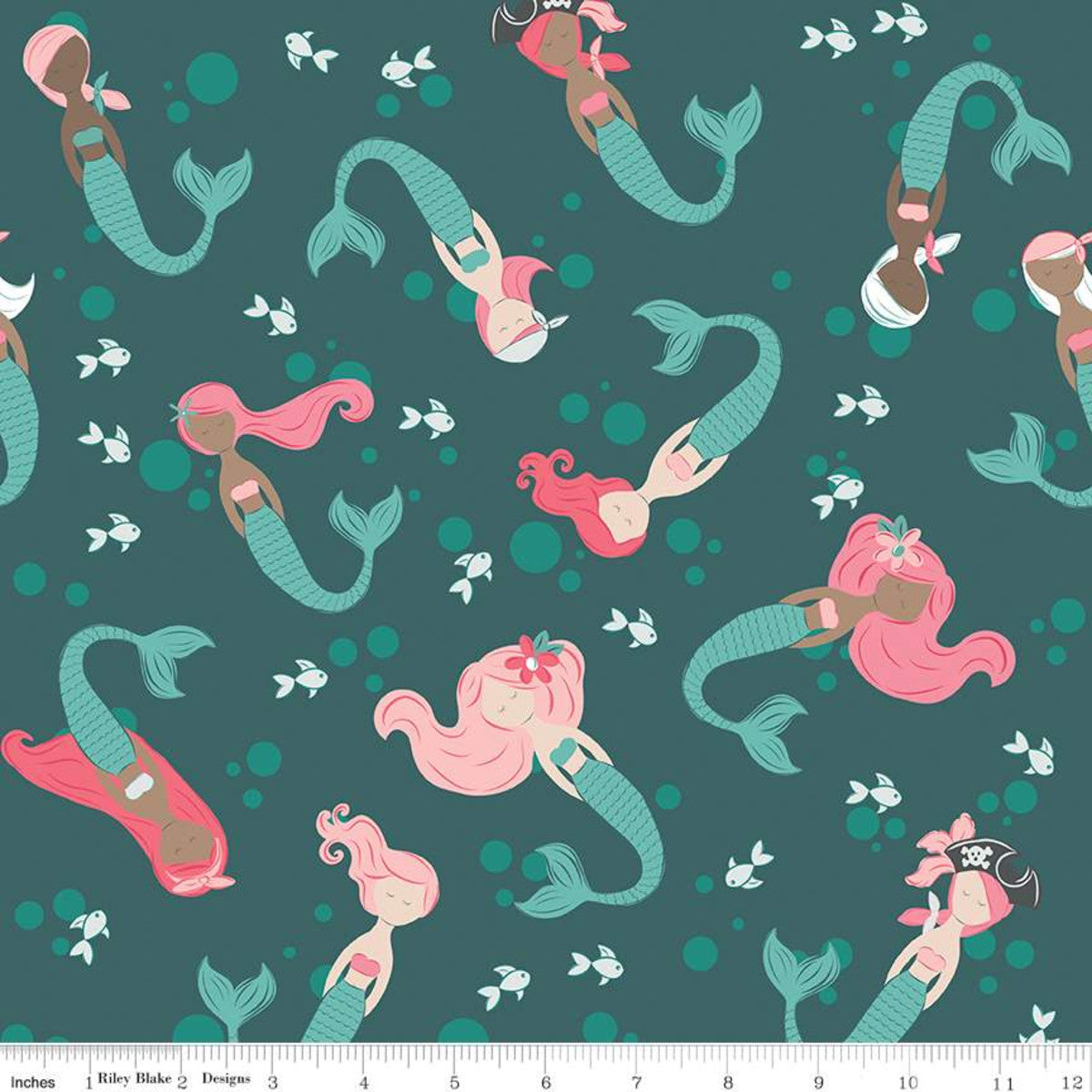 RBC10340OCE - Ahoy Mermaids Main - Ocean $22.96/m