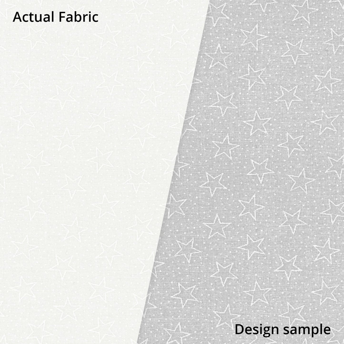 White on White Stars- GALQUW49186-WHI