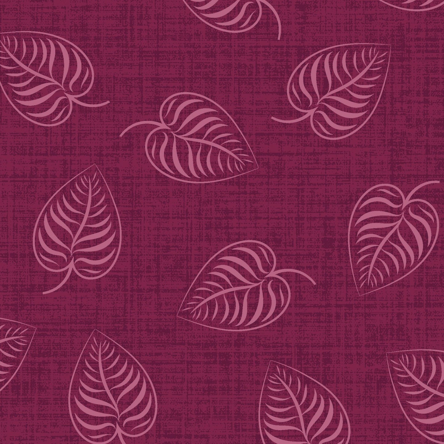 Flower & Vine- Leafprint- red $19.96/m