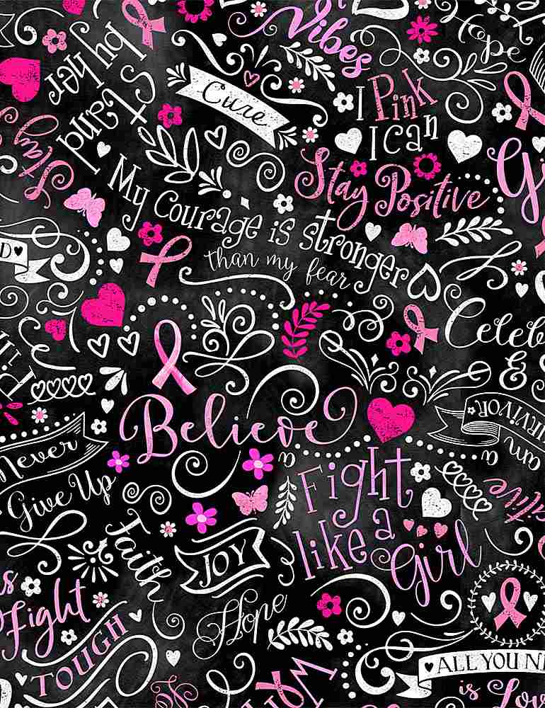 c8408 - Pink Ribbon Breast Cancer Chalkboard $20.96/m
