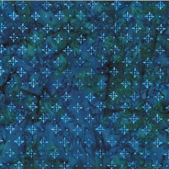 BALI Batik BY HOFFMAN -Diamond fleur celestials $24.96/m