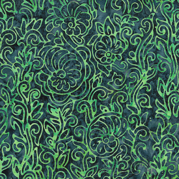 Nautilus vine-Island Batik Mystery 122004584 $21.96/m