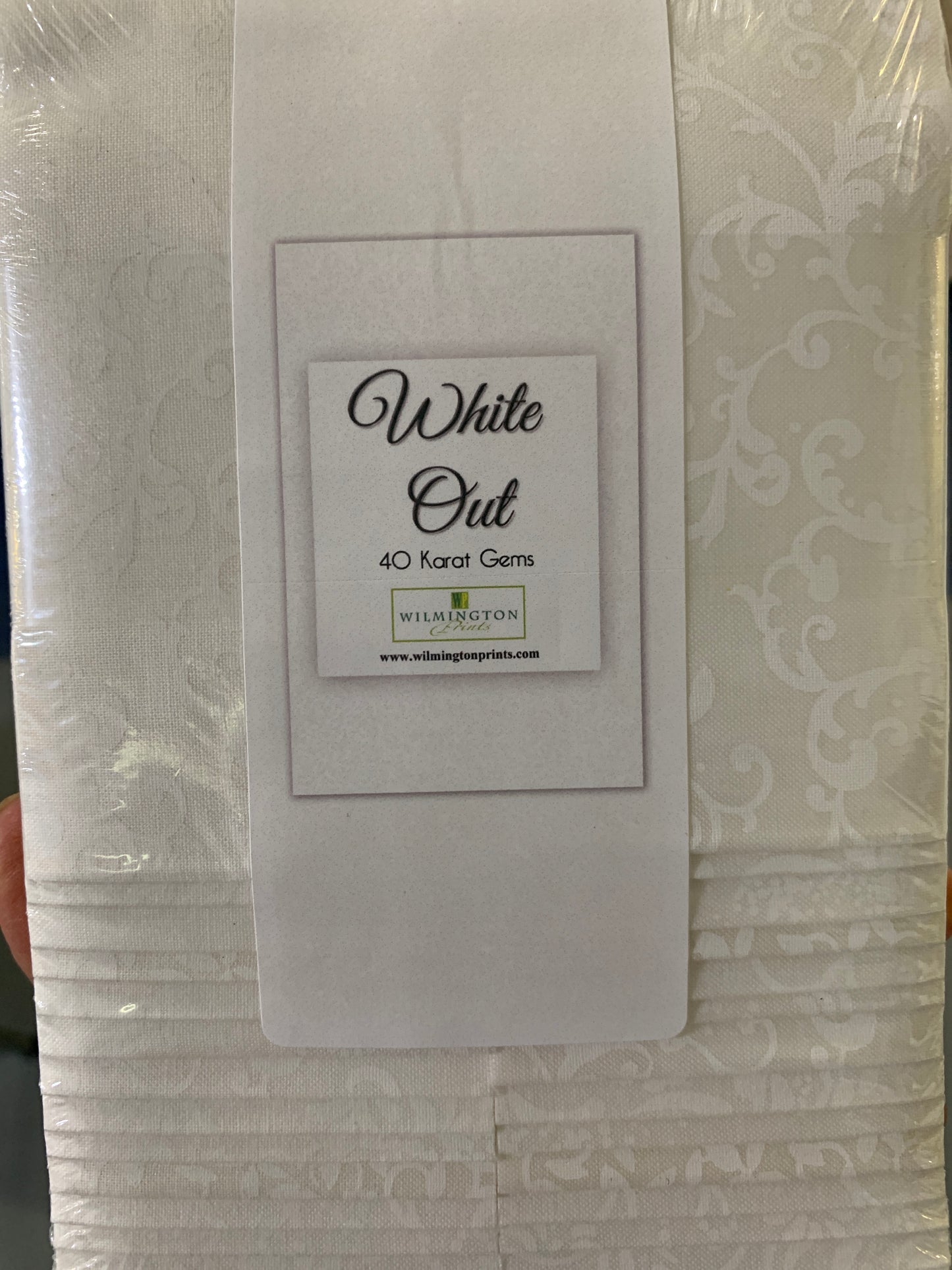 40 Karat Gems- white out-jelly roll. 842-12-842-1