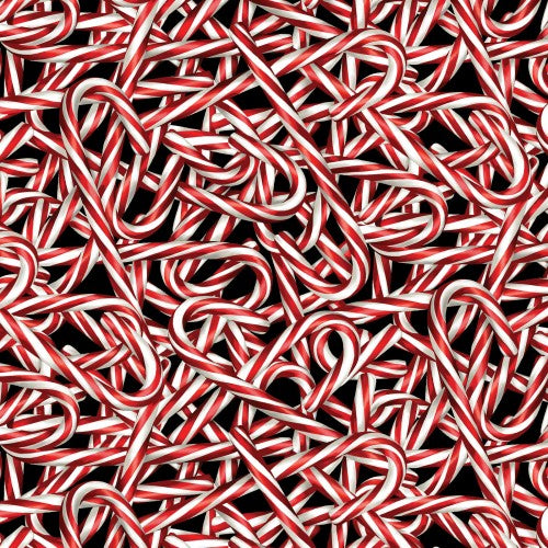 Sweet Holidays- Candy cane bonanza Red $ 20.96/m