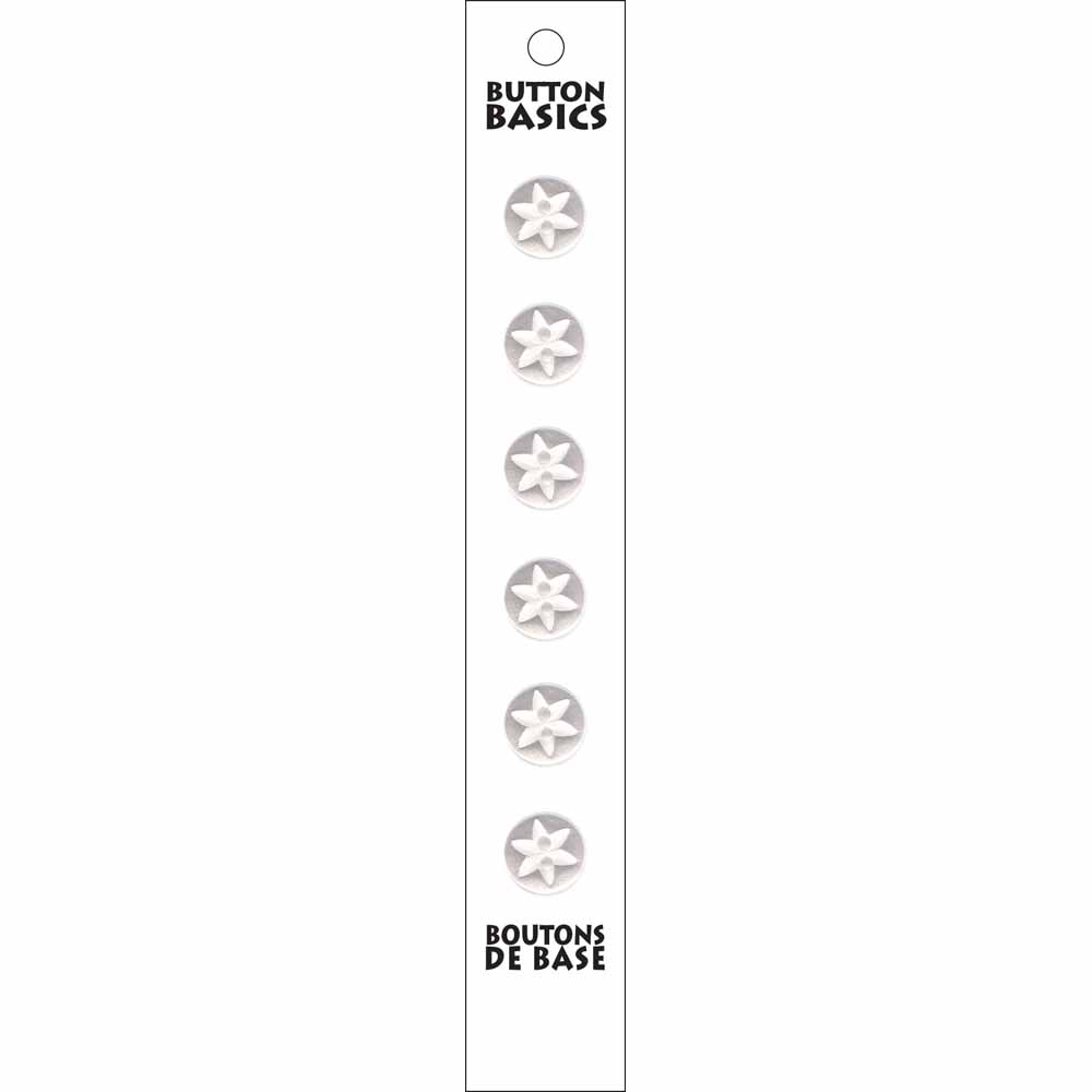 12 mm 2 hole white button BB4217G