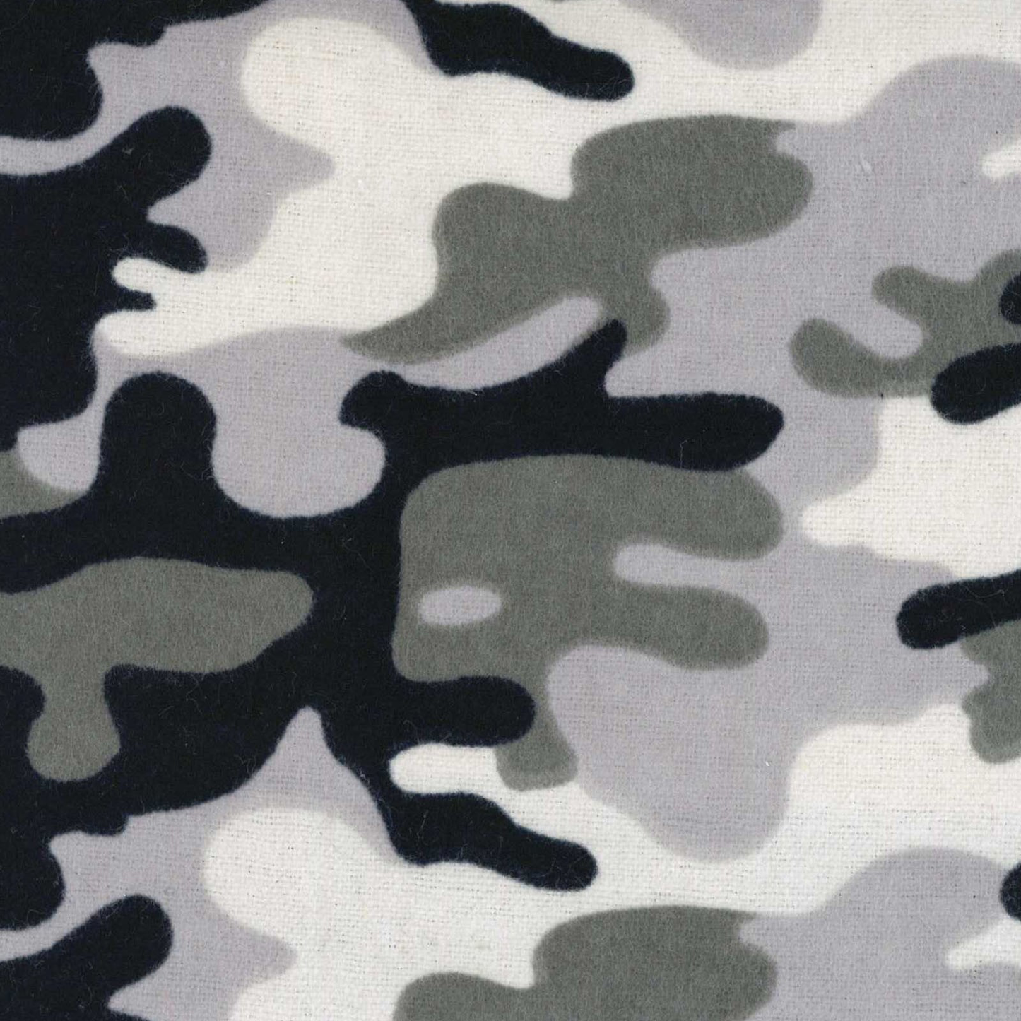 Flannel Prints Camo- blacks and grey