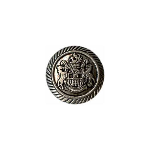 ELAN Shank Button - 21mm (7⁄8″) - 2 count- silver