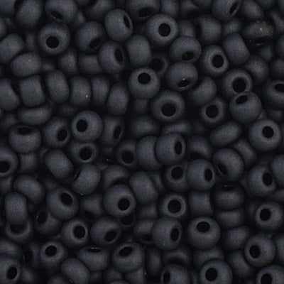 Czech Seed Bead 11/0 - Opaque Black Matt