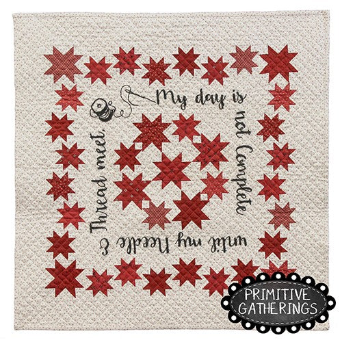 Primitive Gatherings "My Day" Pattern 24" x 24"