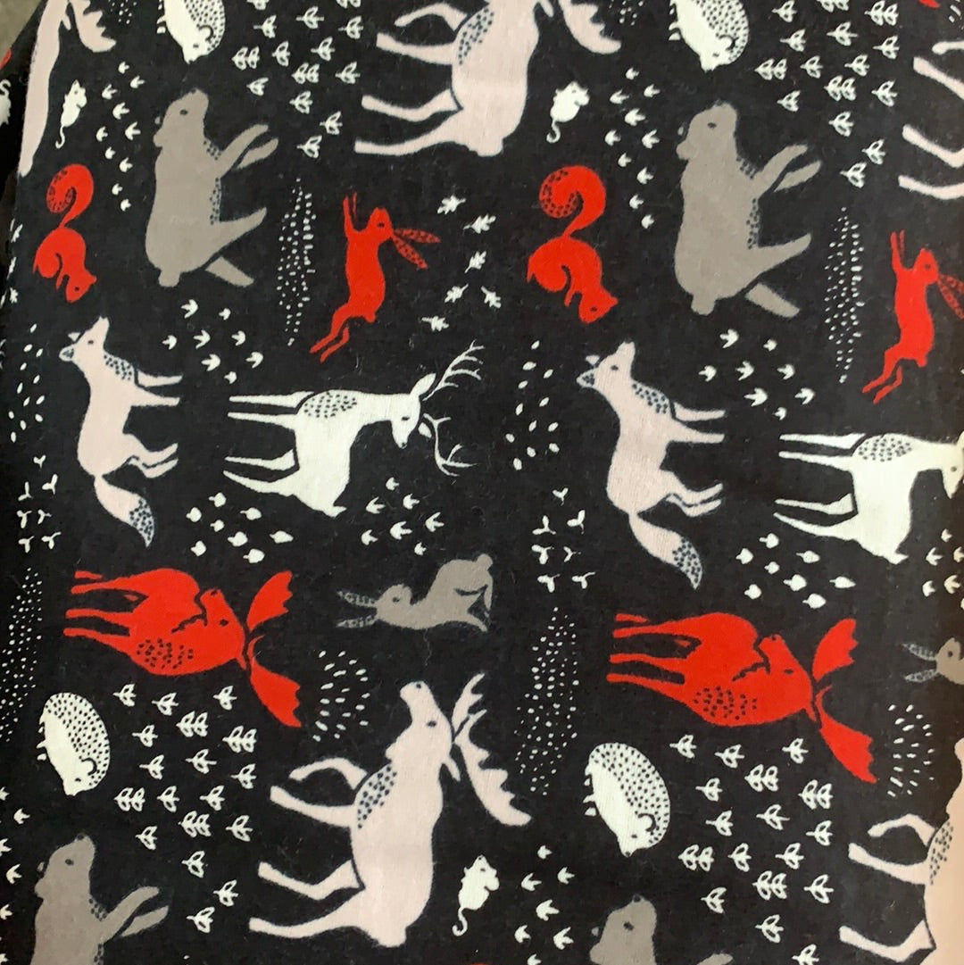 Hudson- Forest animals- Flannel $ 12.96/m
