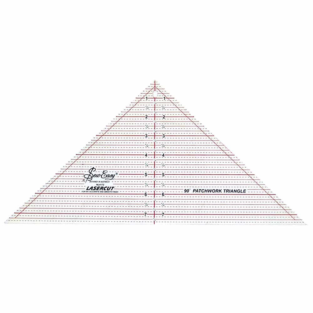 SEW EASY Triangle Ruler 90° - 71⁄2″ x 151⁄2″ (19 x 39.4cm)