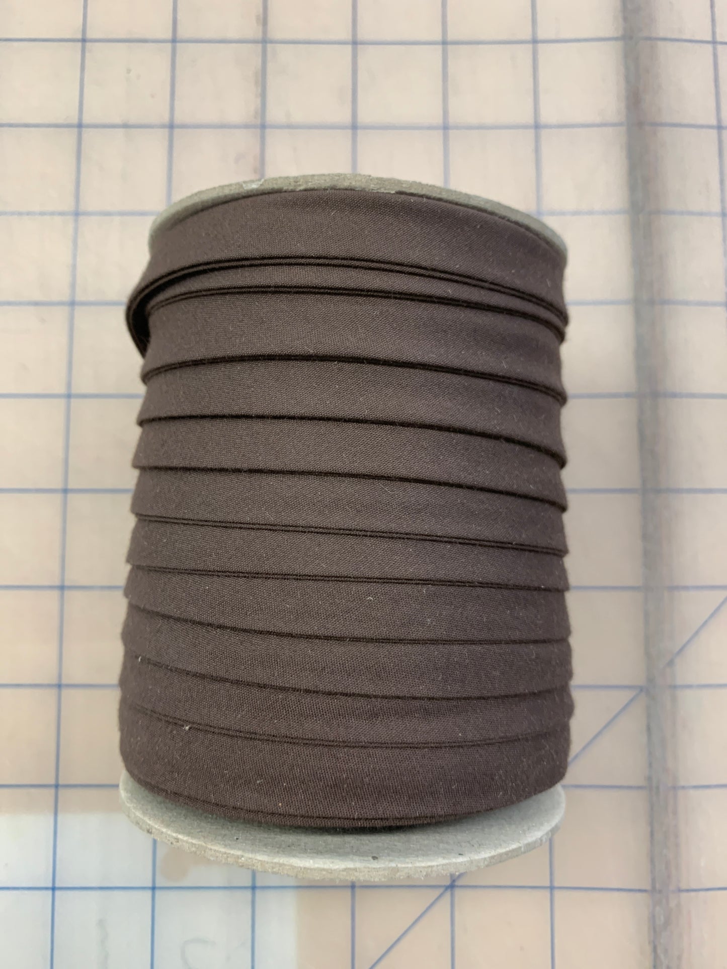 Poly Cotton Bias brown 13mm 629 004 $.96/m