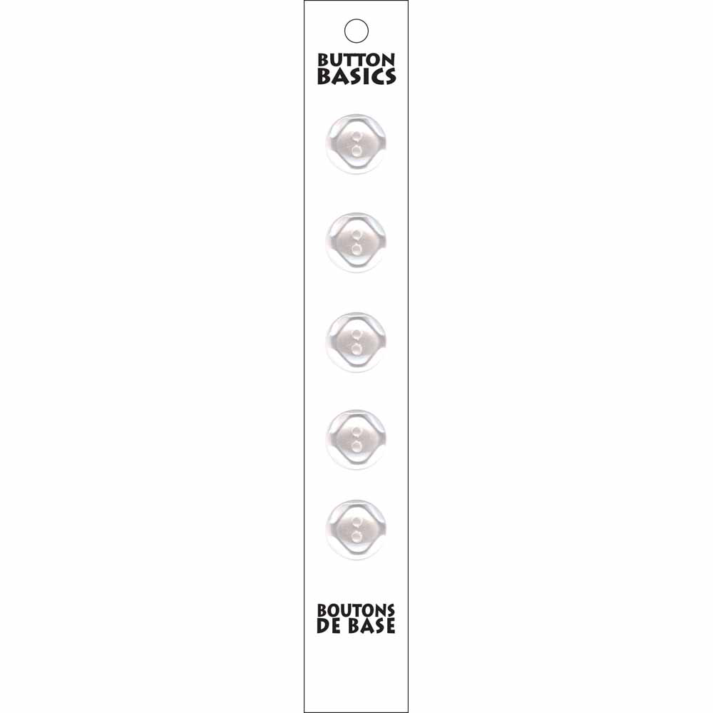 13 mm 2 hole white button BB4235G