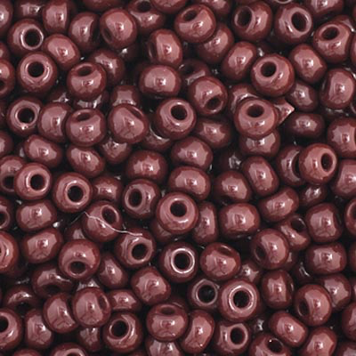 Czech Seed Bead 11/0 - Opaque Dark Brown