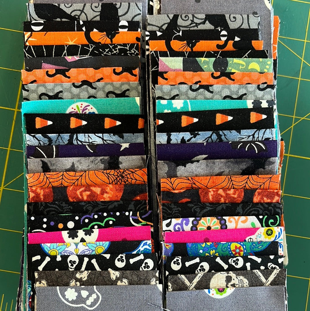 Jelly roll 42 @ 2.5" wide strips - Halloween $58.95