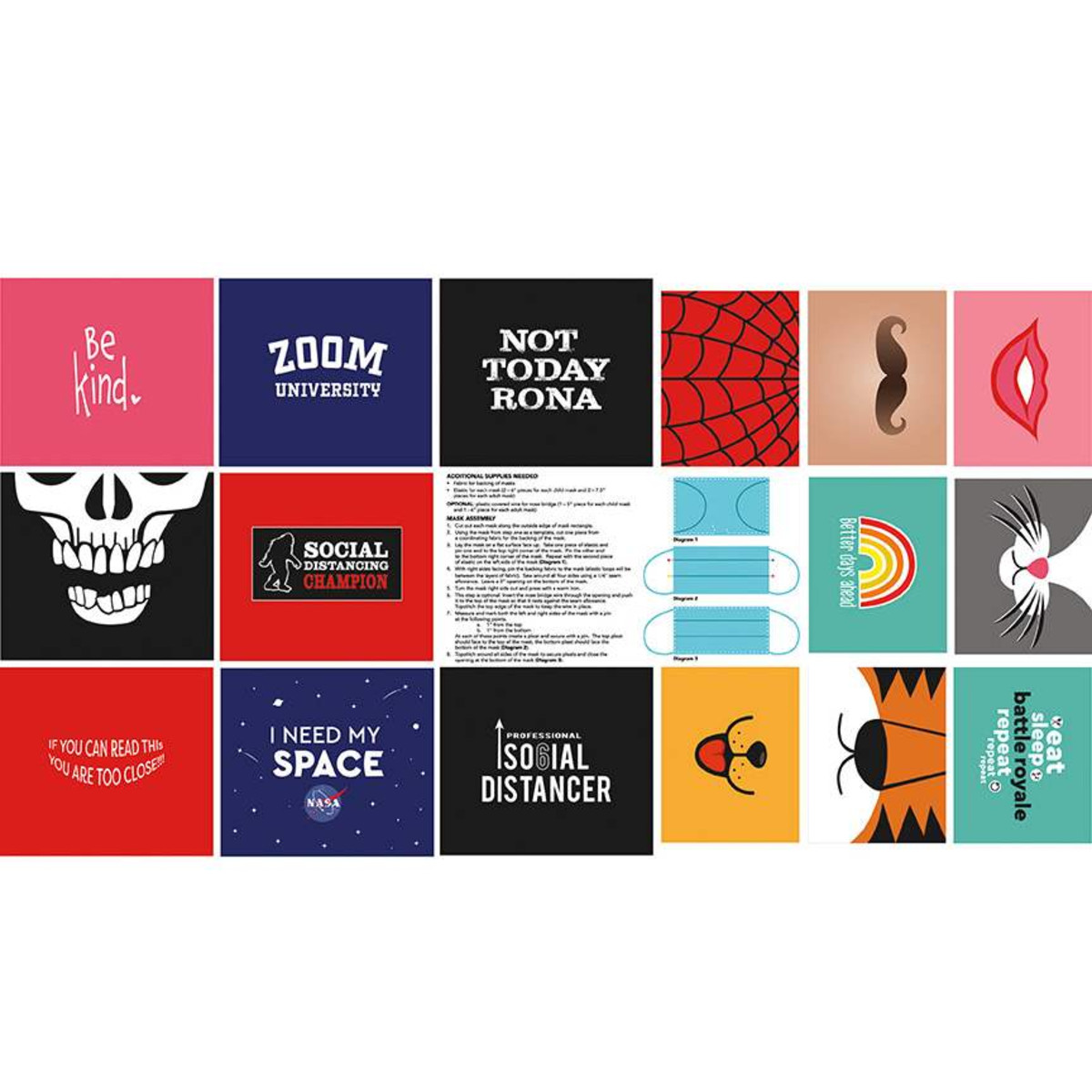 #39. Face mask panel Generic $16.98/ panel